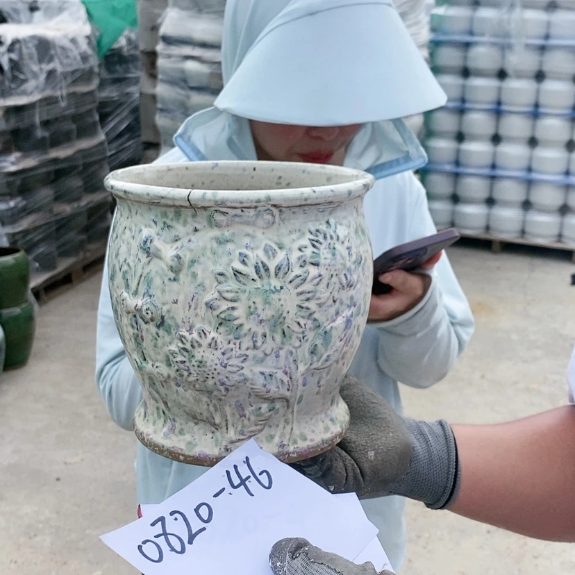 【闪购商品】红陶20CM以下王嫂花盆0820-46瑕疵