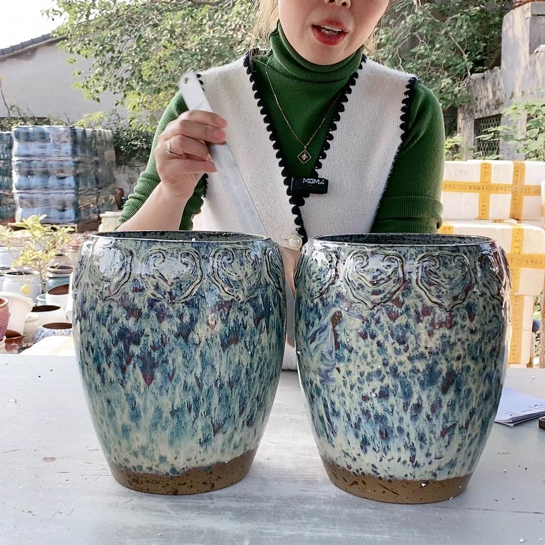 红陶20CM以下王嫂花盆1029-94