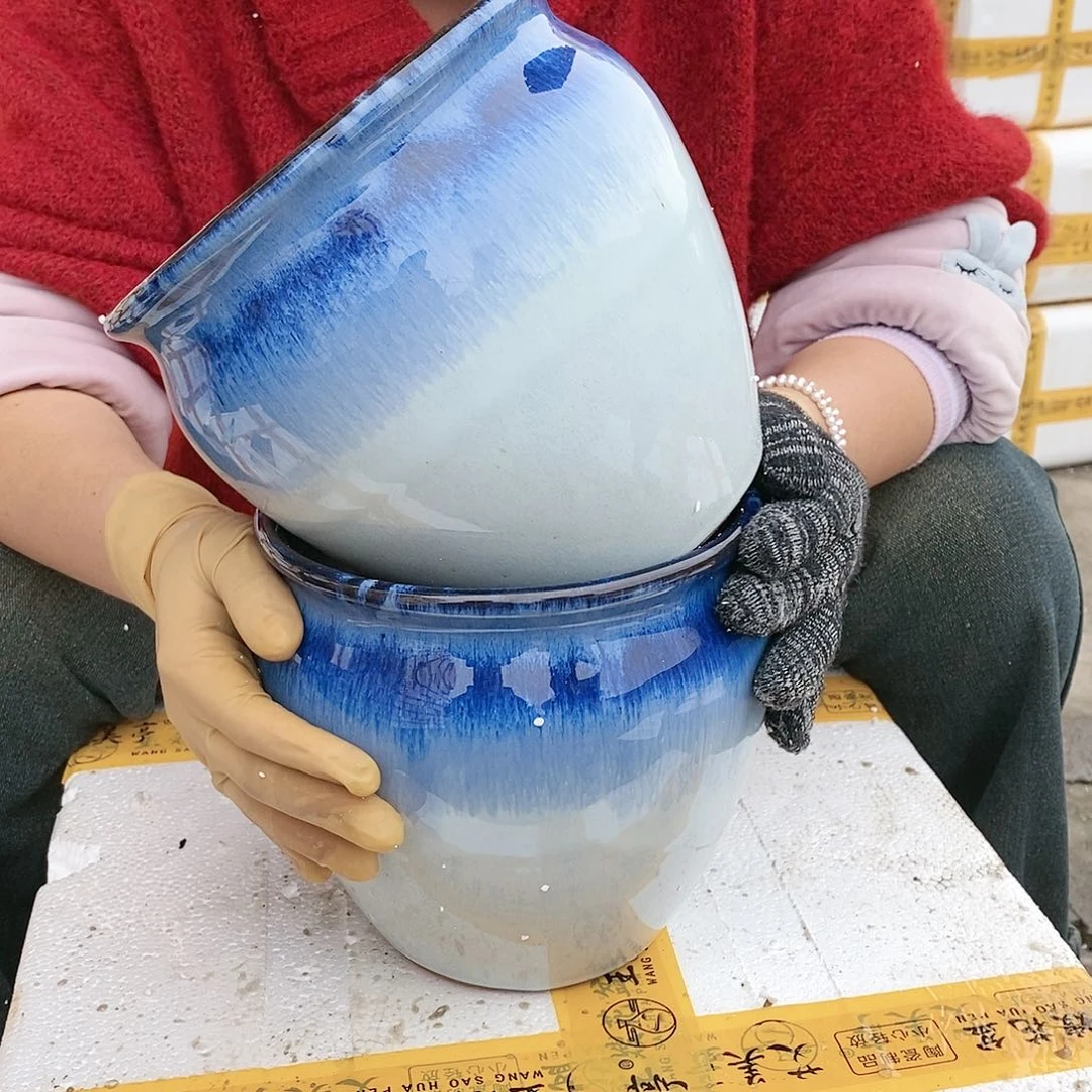 红陶20CM以下021蓝口两个