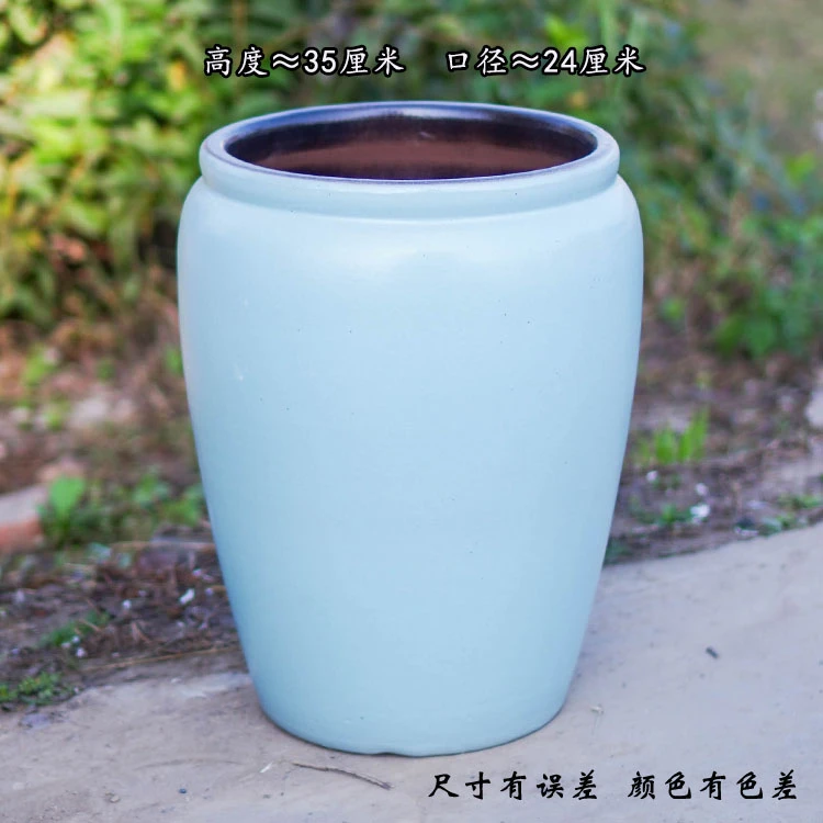 35厘米高度大盆手工加大高筒盆粗陶多肉花盆法师老桩天堂鸟花盆