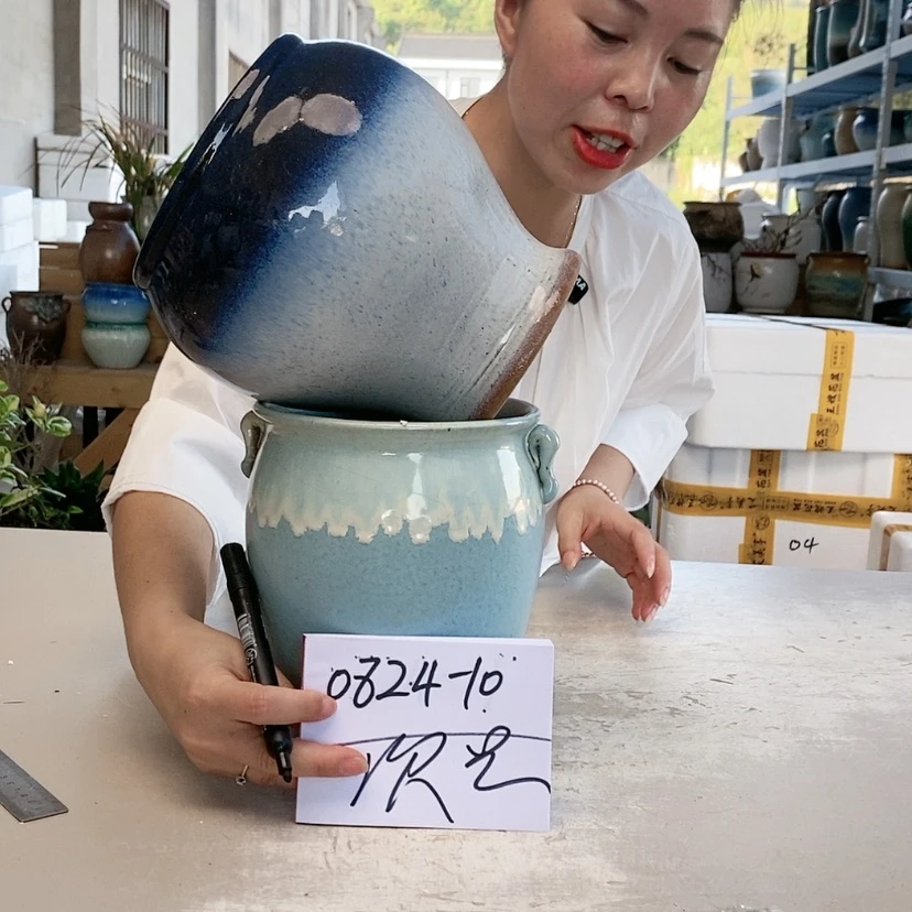 【闪购商品】红陶20CM以下王嫂花盆0824-10微瑕