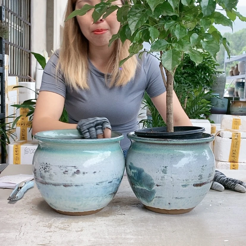 【闪购商品】红陶20CM以下王嫂花盆1001-23