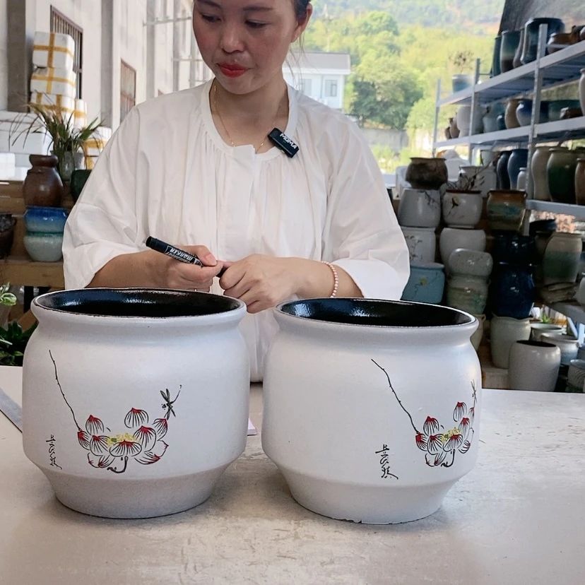 【闪购商品】红陶20CM以下王嫂花盆0824-44