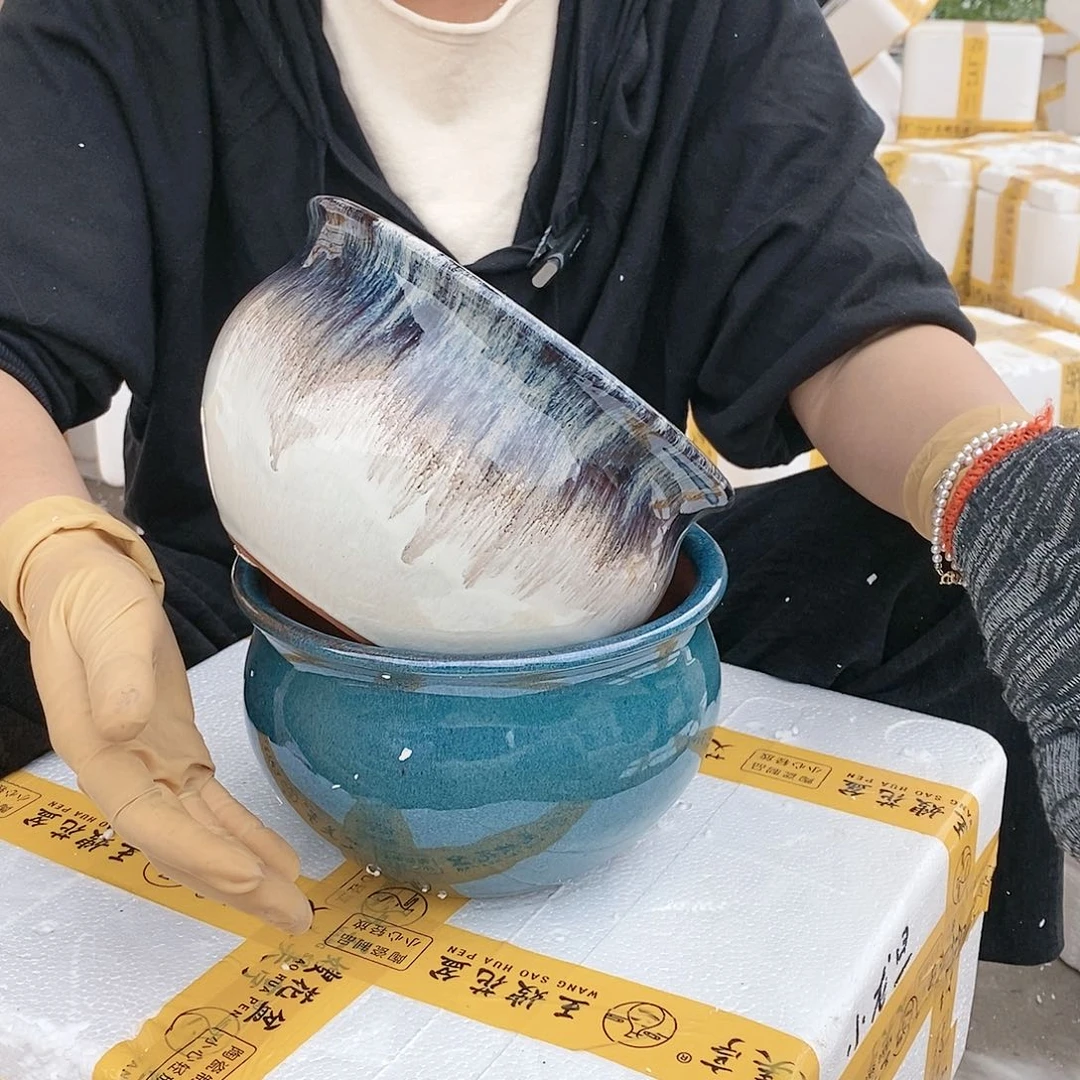 红陶20CM以下王嫂花盆1025-62