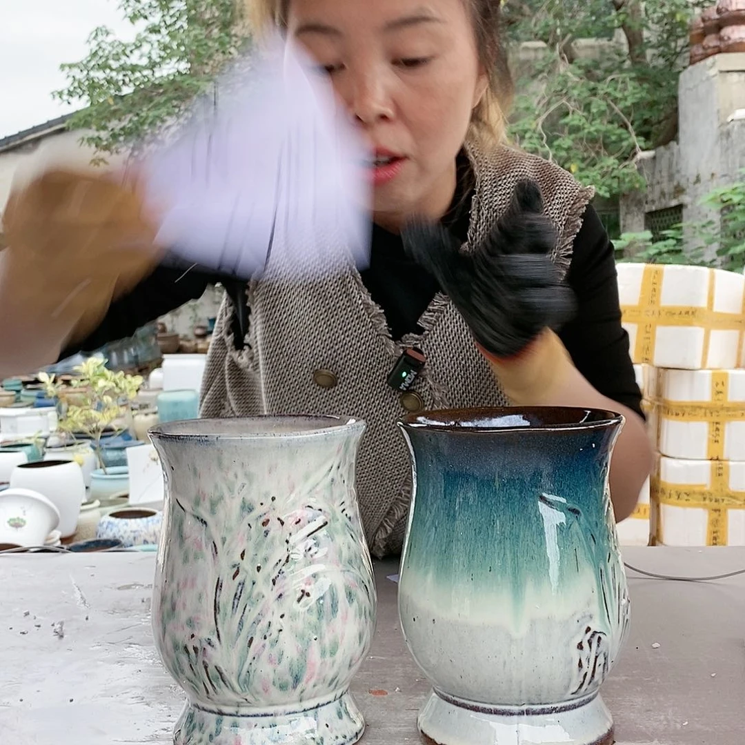 红陶20CM以下王嫂花盆1019-35