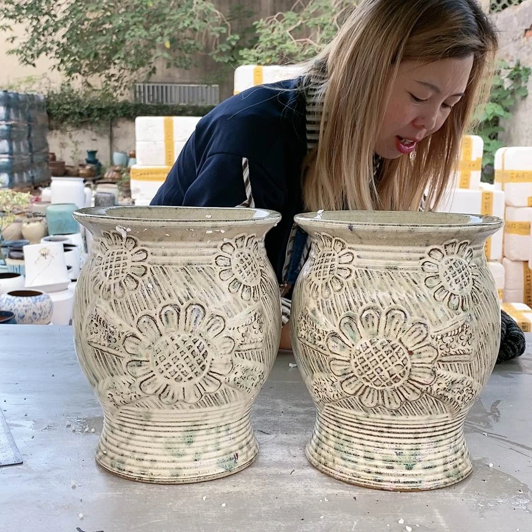 红陶20CM以下王嫂花盆1024-07