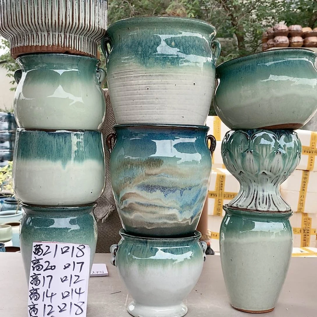 红陶20CM以下王嫂花盆1019-37框