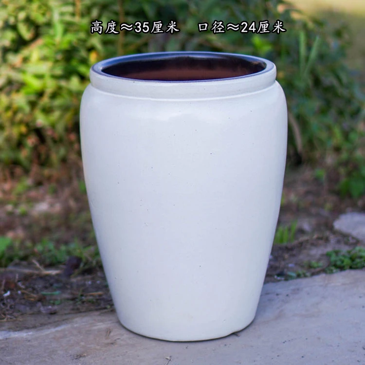 花盆厂家直销特大号绿萝花盆专用大口径九尾狐专用种树陶瓷花盆