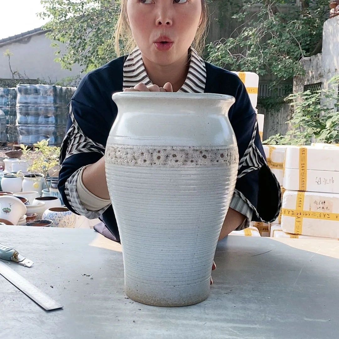 红陶20CM以下宋白大鱼尾