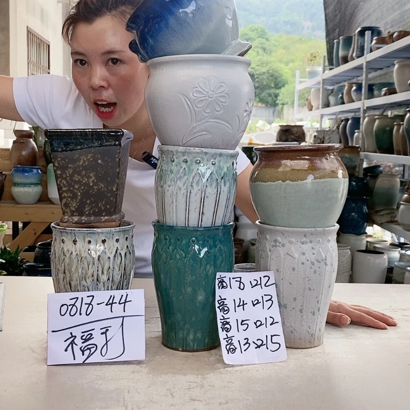 【闪购商品】红陶20CM以下王嫂花盆0818-44框