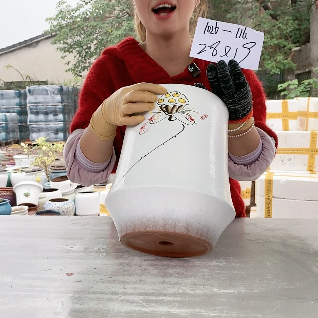 红陶20CM以下王嫂花盆1026-116