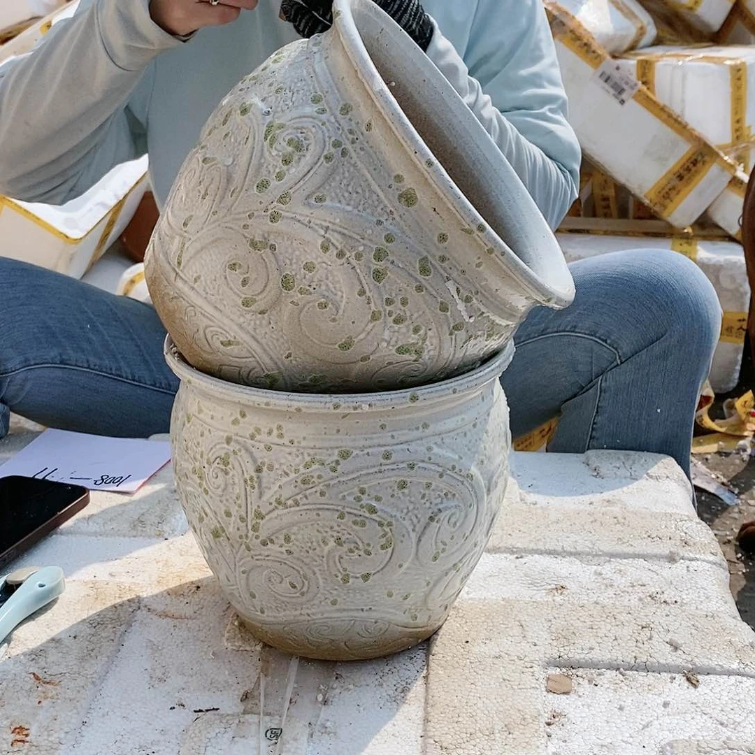 红陶20CM以下王嫂花盆1008-99