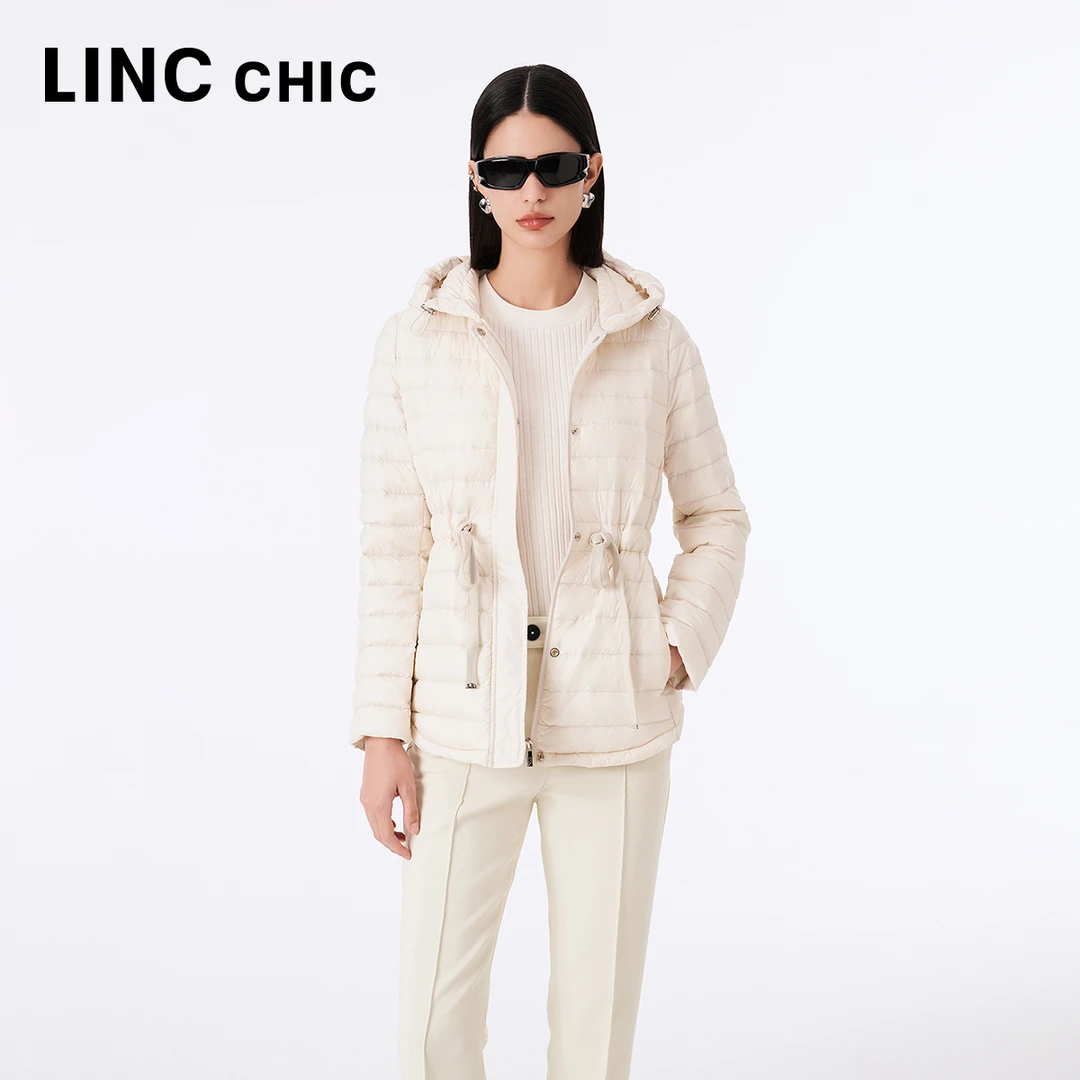 LINCCHIC/金羽杰通勤轻职风短款零压轻薄内胆羽绒服女Y21803272Y