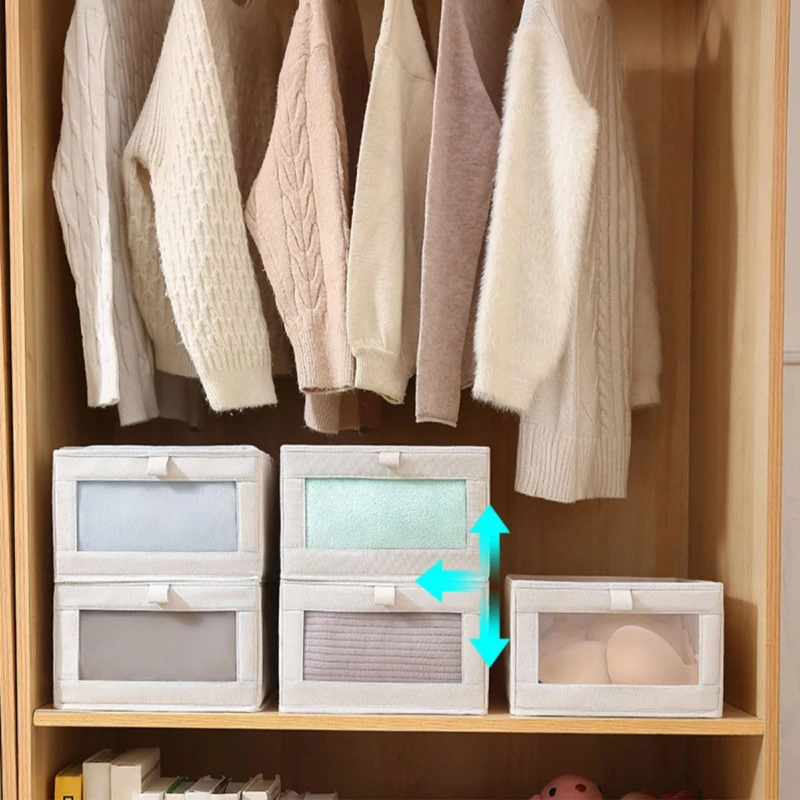 衣服收纳箱衣柜整理裤子玩具可折叠百纳箱日式内衣收纳盒宿舍神器