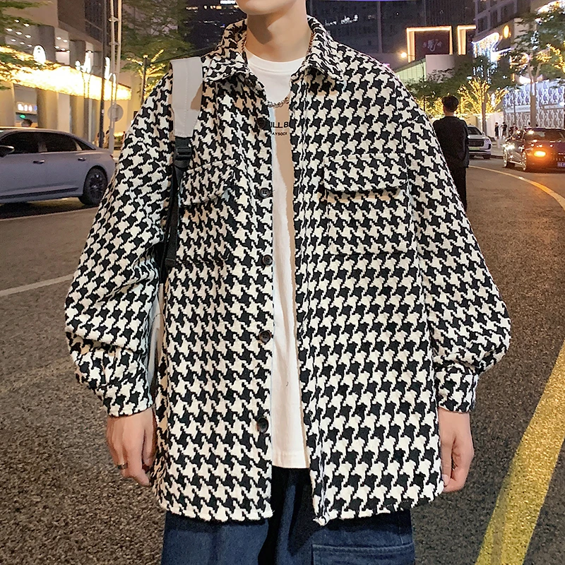 痞帅外套春秋男款休闲百搭韩版宽松潮牌帅气港风上衣美式高街夹克