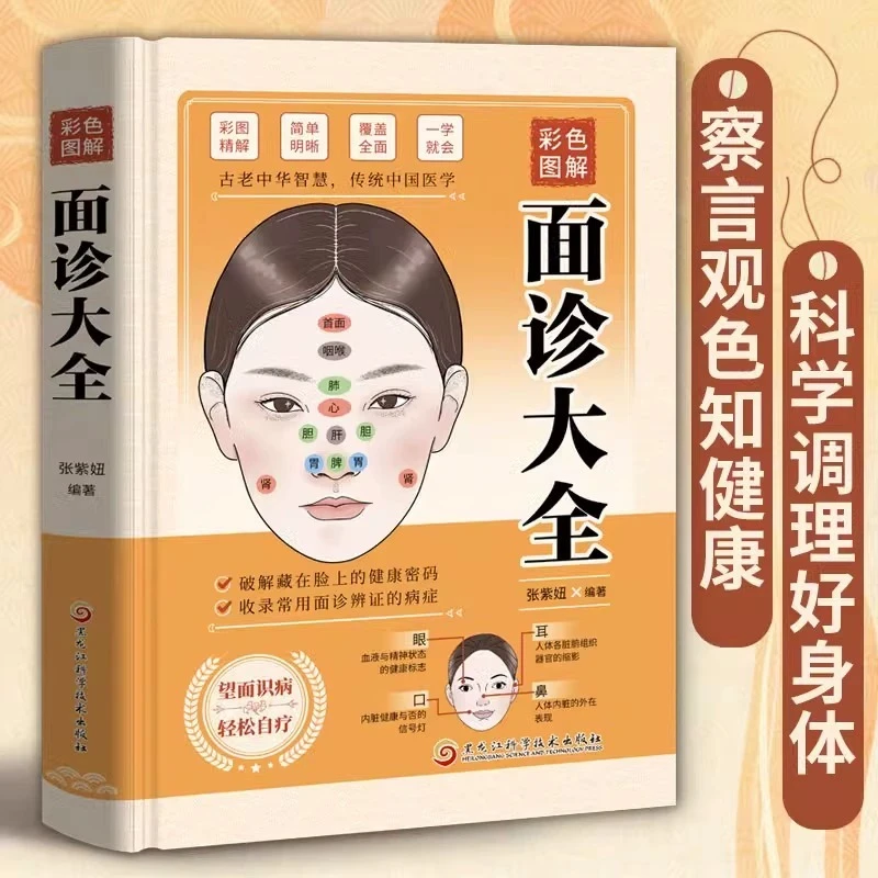 乐品学面诊大全面容形态肌肤中医养生瑕点分布得知脏腑医学书籍