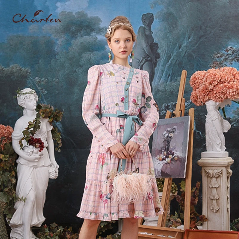 CHARFEN朝峰时尚个性连衣裙女CFB3C117-122G气质