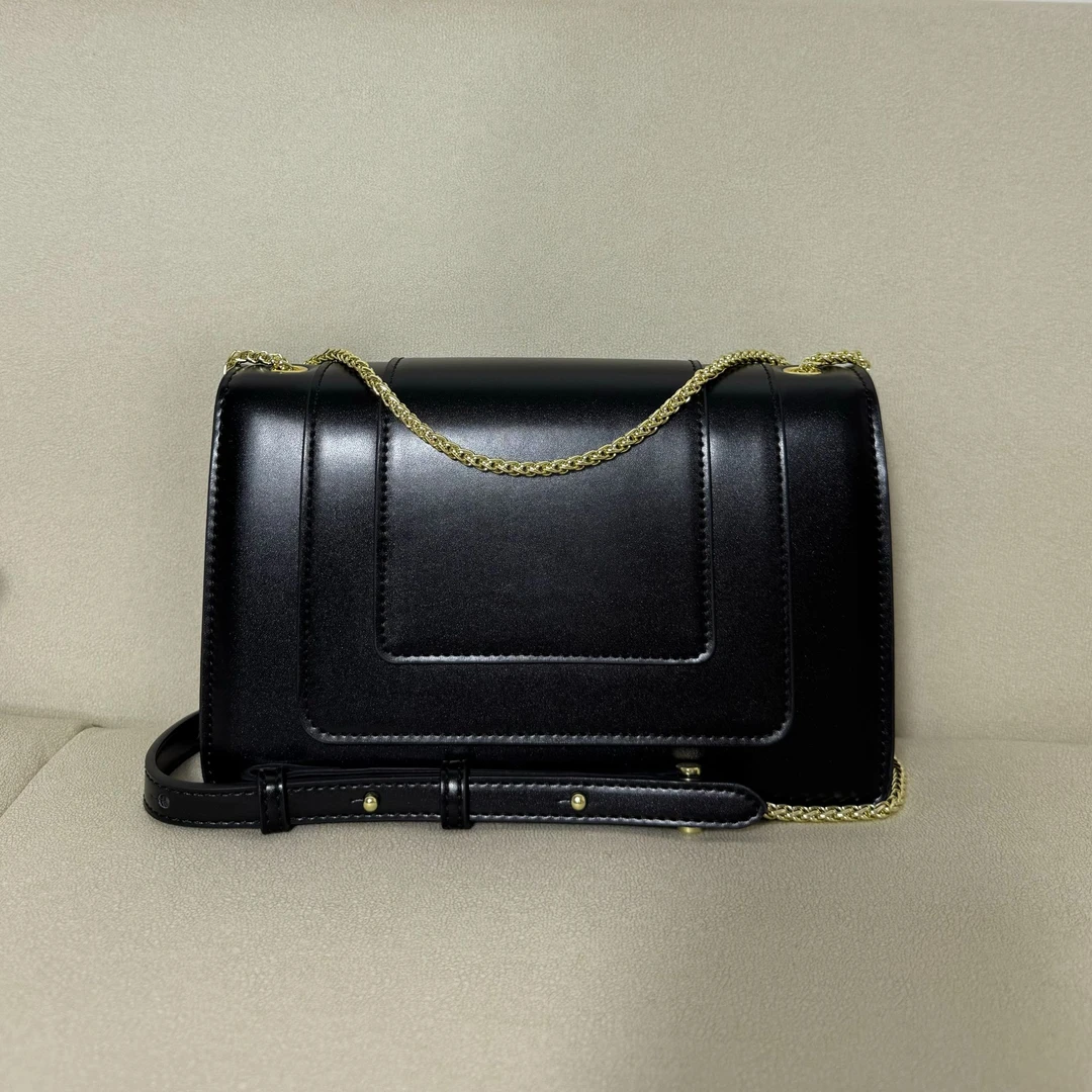 新款黑色轻奢时尚链条斜挎包