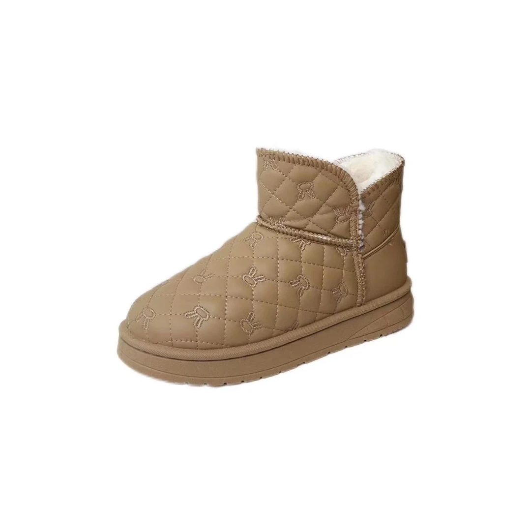 TT863时尚V口防水雪地靴冬季2023新款百搭保暖短筒女靴FZNLL079