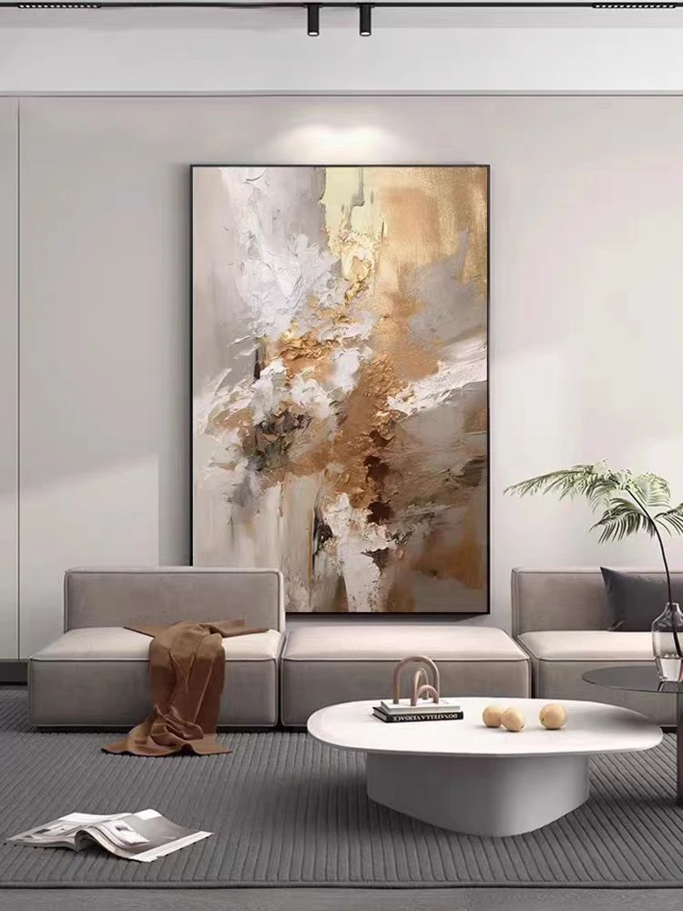 肌理板画意式轻奢简约现代适合挂卧室墙壁客厅玄关走廊装饰画