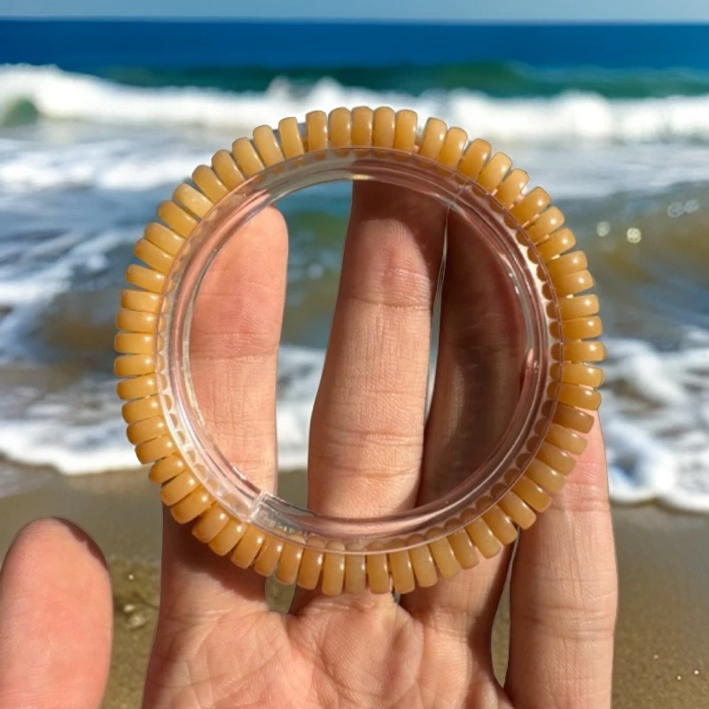 菩提根精工超薄缅甸料药片单圈60粒+玉透料文玩好物毕业