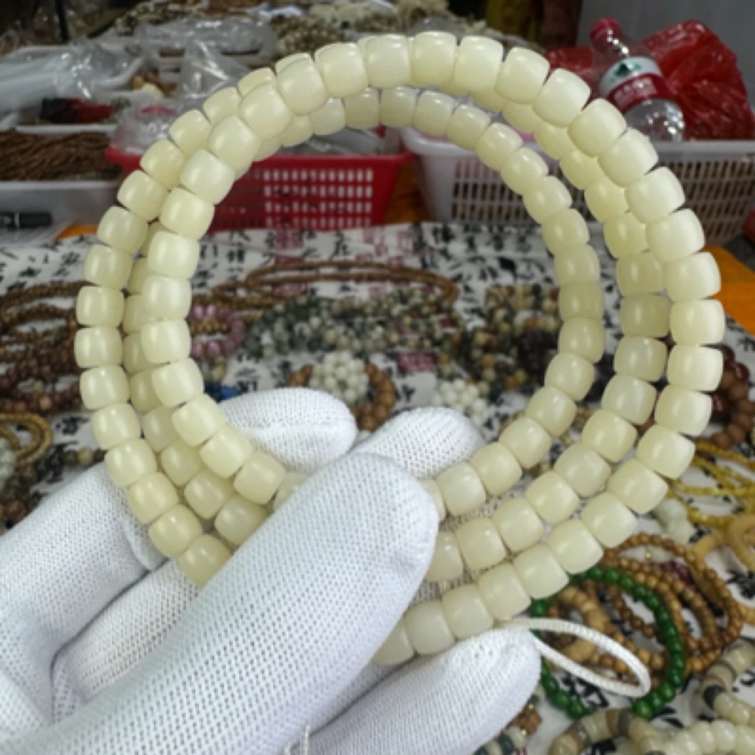 菩提根精工干磨6x7mm·114+备用籽·无水·无漂白