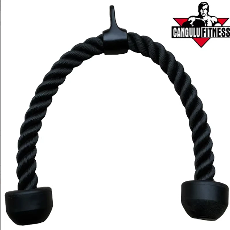 CAN FiT健身器械肱二三头肌绳索力量训练双头拉力绳下压训练器