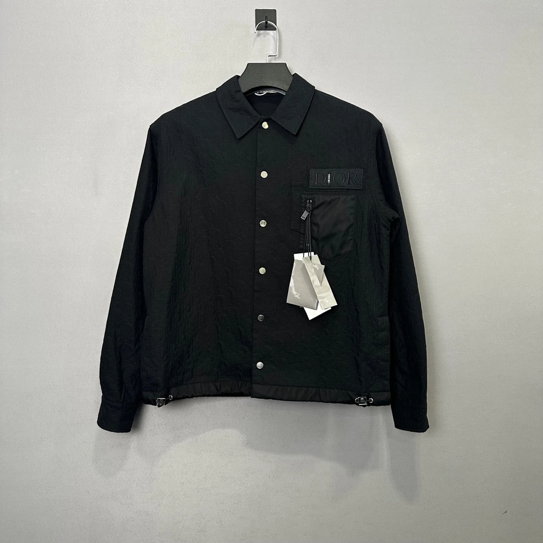 Dior迪奥 xSacai浮雕暗纹满印刺绣牛仔夹克46码全新带吊公价30410