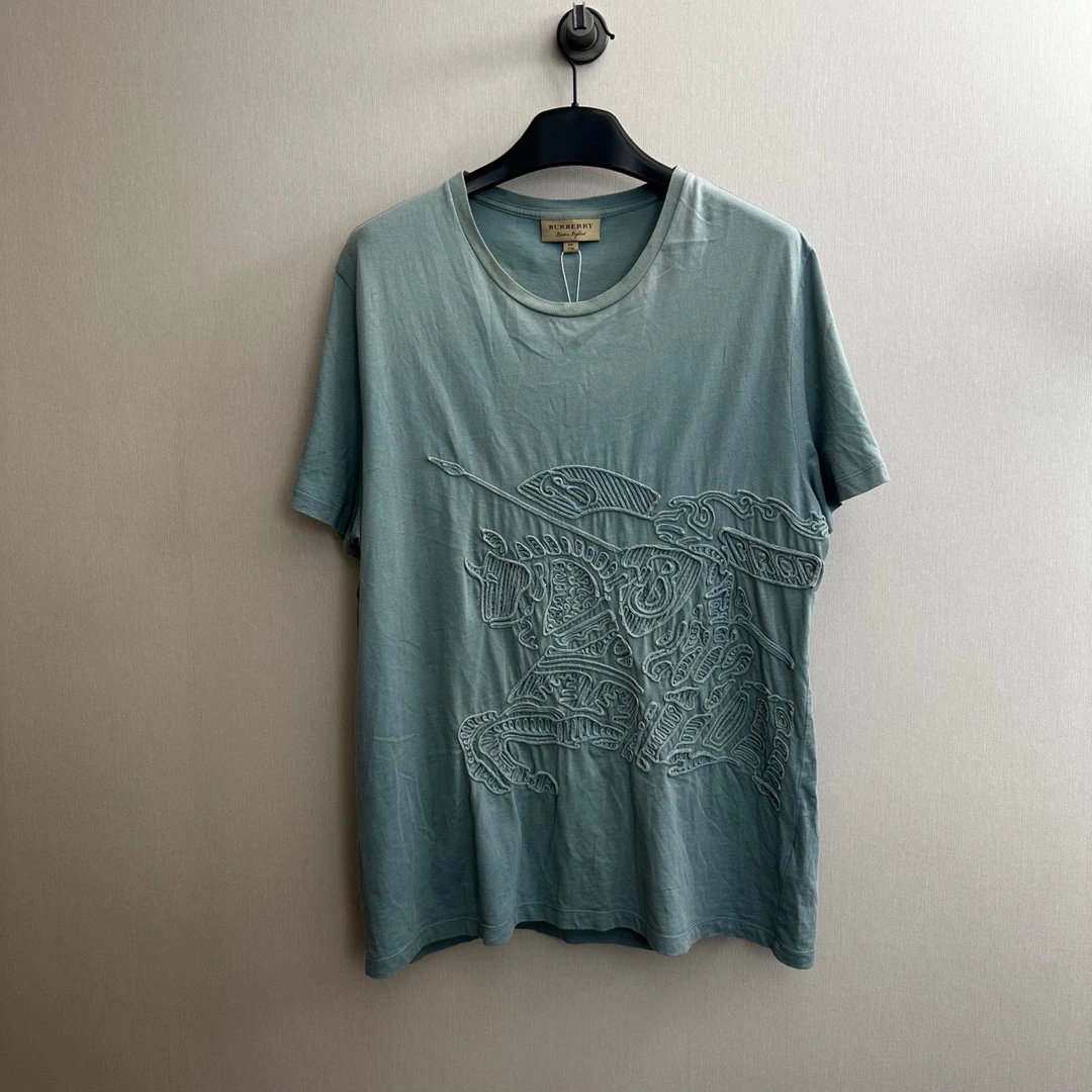 Burberry/博柏利战马大Logo短袖/XXL码/95新/公价3400