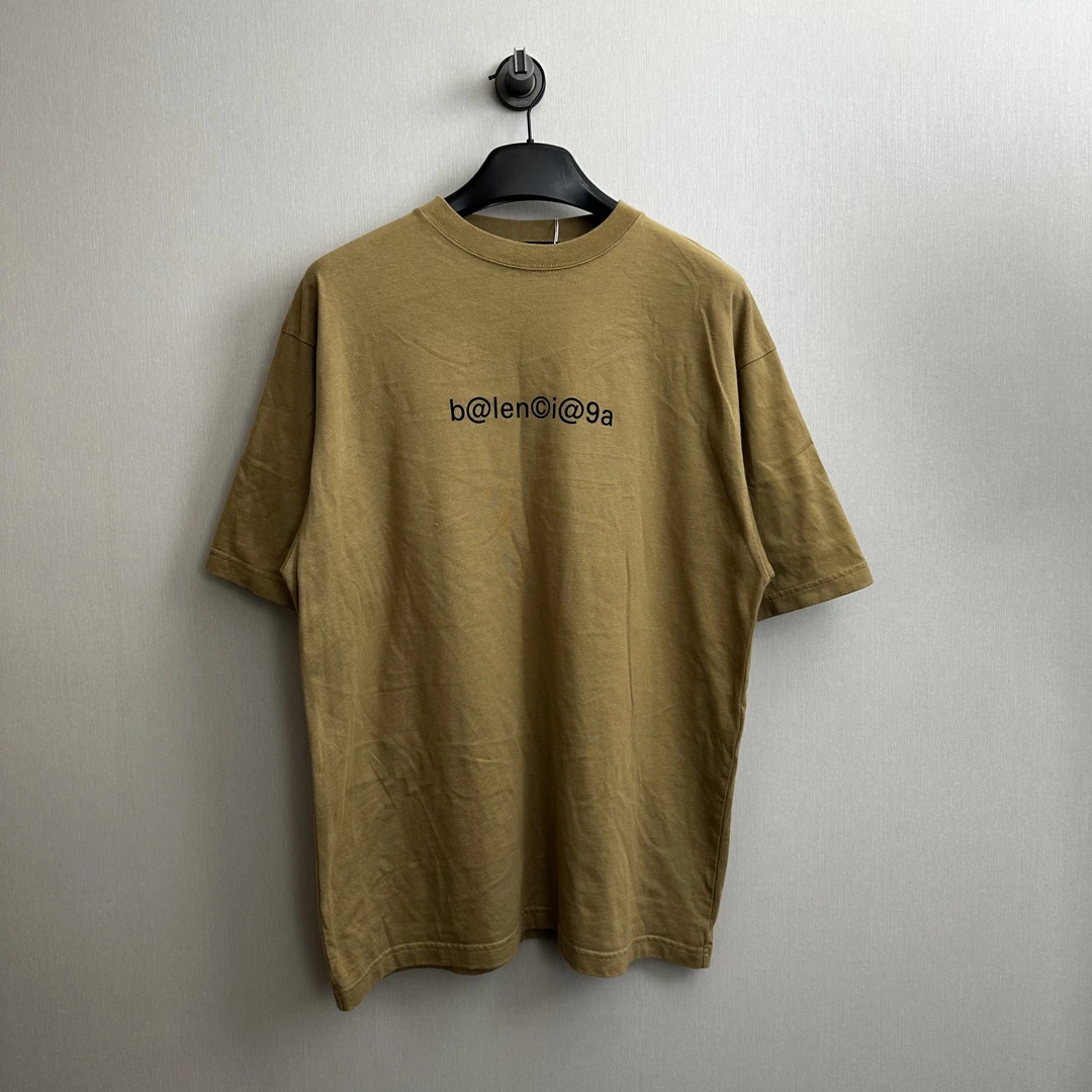 Balenciaga/巴黎世家卡其色邮箱短袖/XS码/98新/公价5300