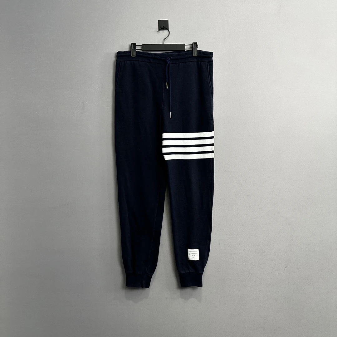Thom browne/Tb蓝色针织卫裤/4码/99新/公价8300