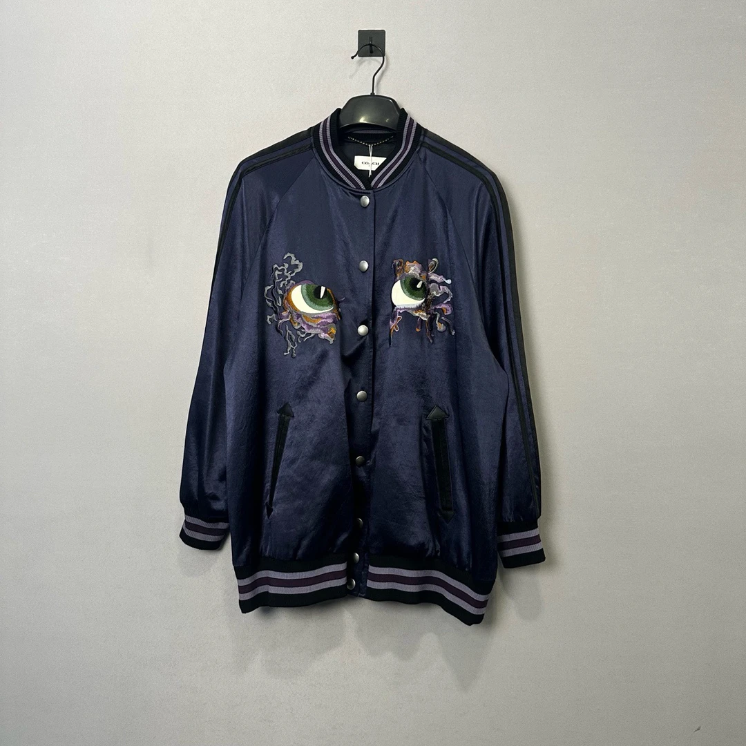 Coach/蔻驰重工刺绣棒球服外套/4码/99新/公价7950