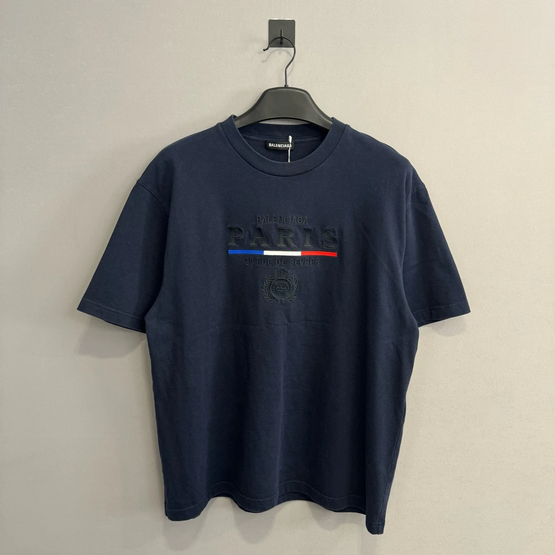 Balenciaga/巴黎世家皇冠麦穗休闲百搭短袖/L码/98新/公价4100