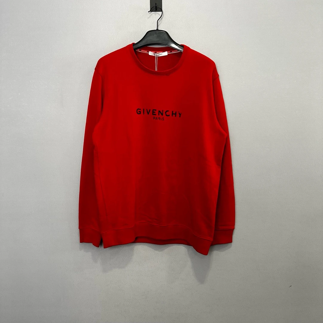 Givenchy/纪梵希红色破坏字母卫衣/M码/98新