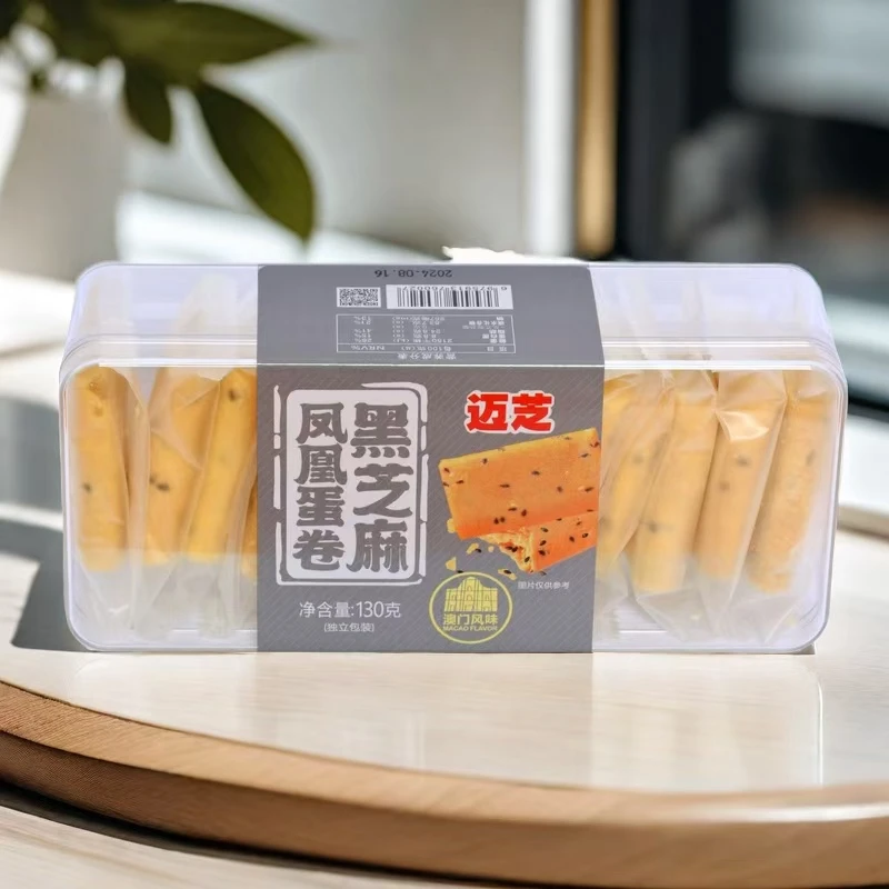 澳门风味之选 迈芝黑芝麻味凤凰蛋卷