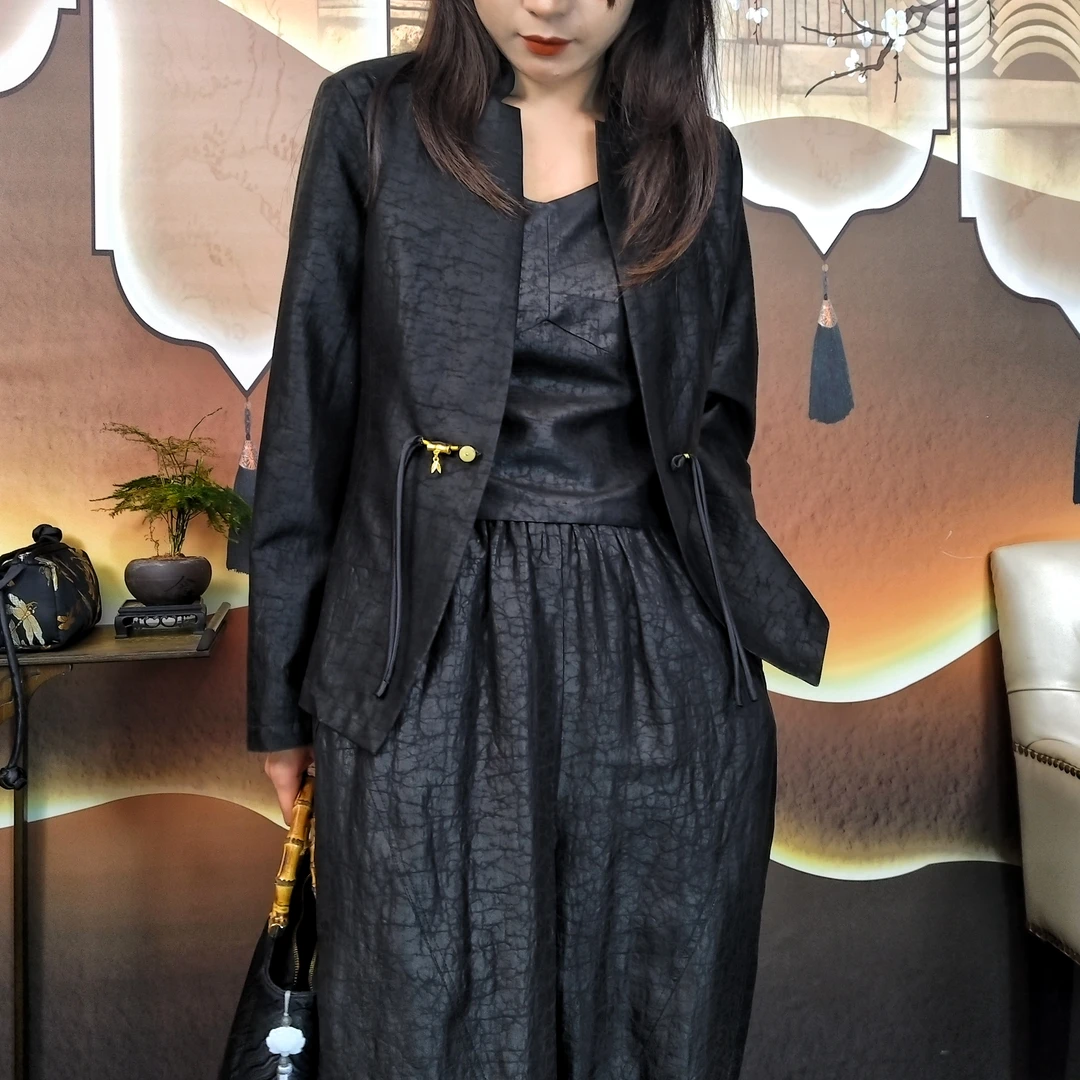 特价【随风入画西装】100%桑蚕丝龟纹红云缎西服上衣中式国风dz003