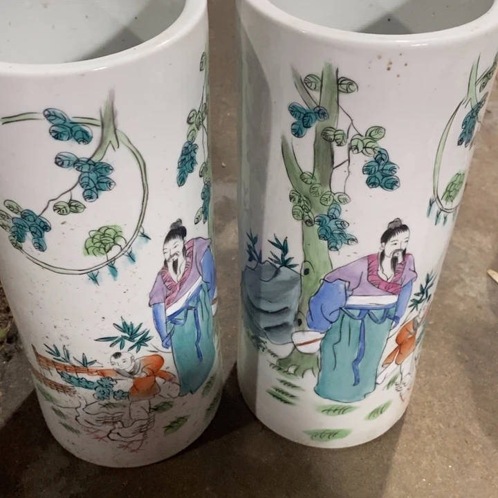 小**心瓷器摆件工艺品花瓶