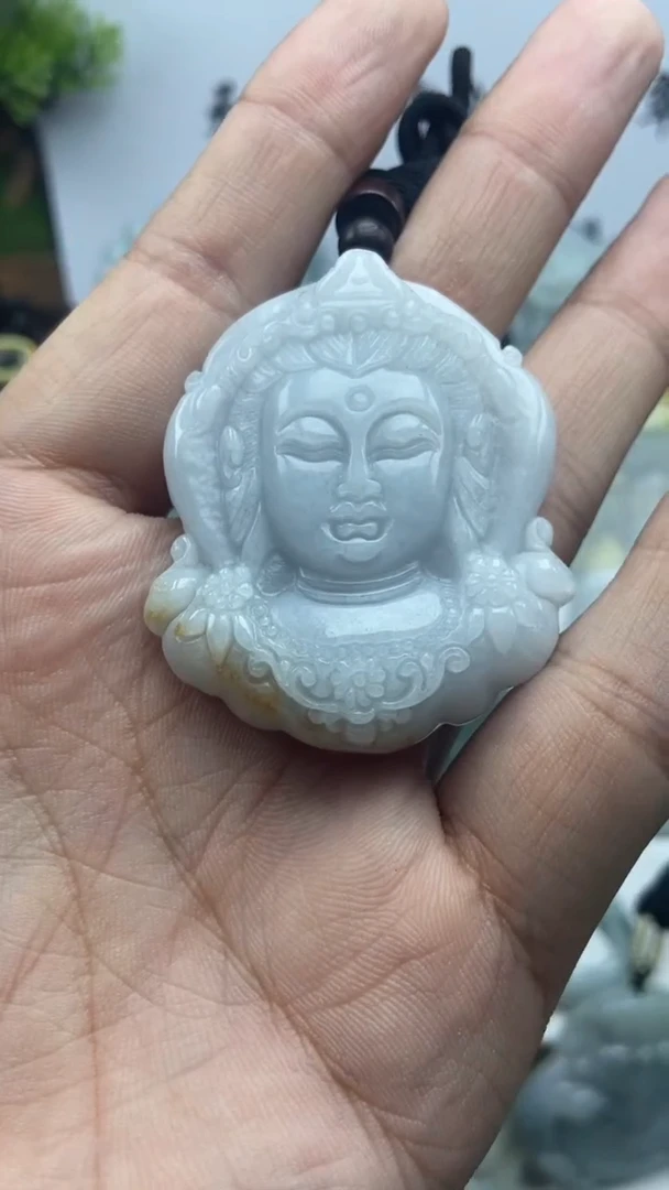 【闪购商品】翡翠颈饰未镶嵌翡翠吊坠观音头