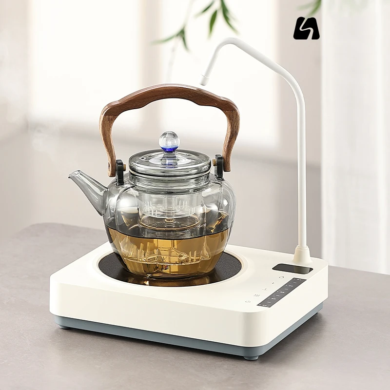简造自动上水电陶炉煮茶器小型台式一体家用烧水抽水电磁炉煮茶炉
