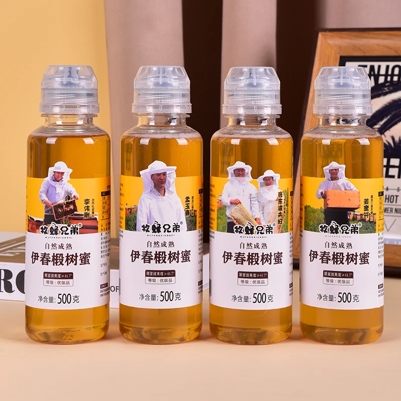 伊纯椴树蜜24年新蜜液态蜂蜜500克/瓶x4花香成熟