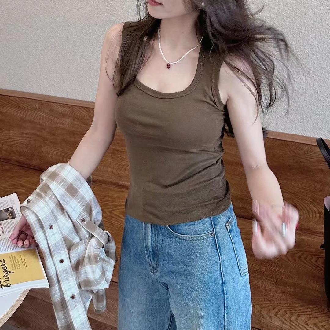 海狸定制【简单好穿背心】小背心内搭打底无袖百搭吊带外穿上衣