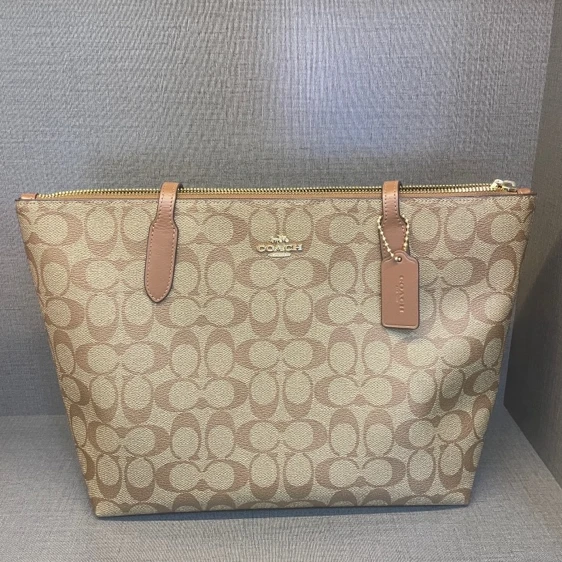 95新 COACH/蔻驰 95新COACH老花托特