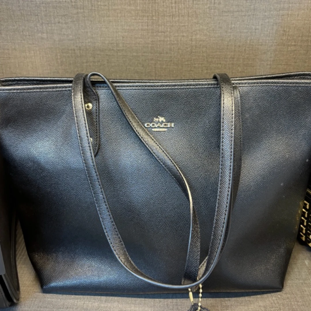95新 COACH/蔻驰 95新蔻驰COACH黑色托特包