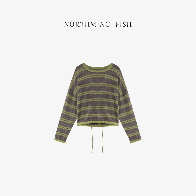 NORTHMING FISH “绿野”时尚百搭抗起球绵羊毛舒适秋季 针织衫