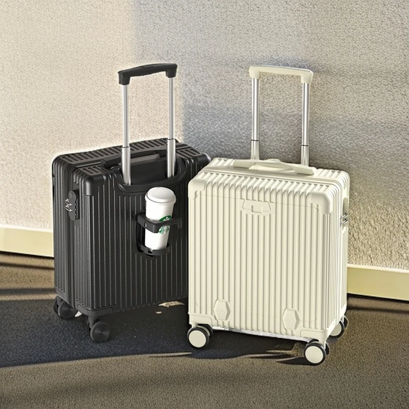 高颜值行李箱小型轻便登机箱时尚拉杆箱加厚密码箱耐用旅行箱皮箱