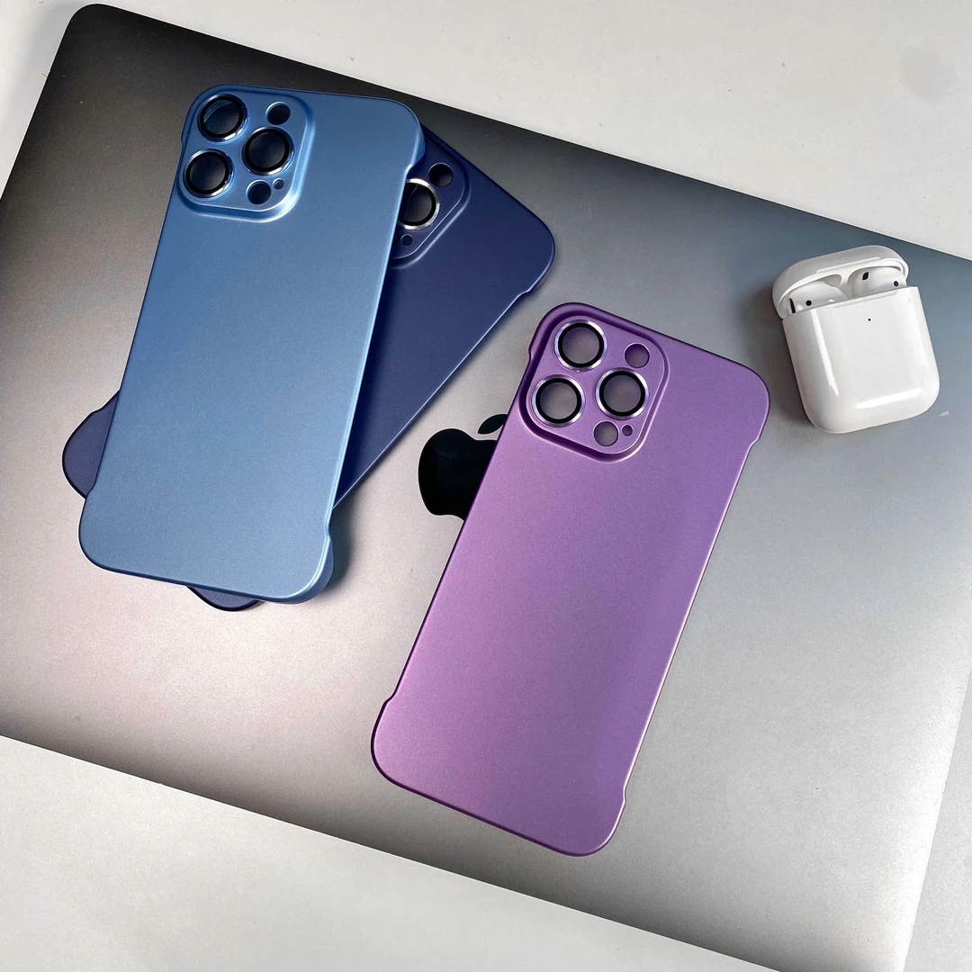 苹果无边框超薄鹰眼镜头膜IPhone14/13pro/12promax磨砂手机壳