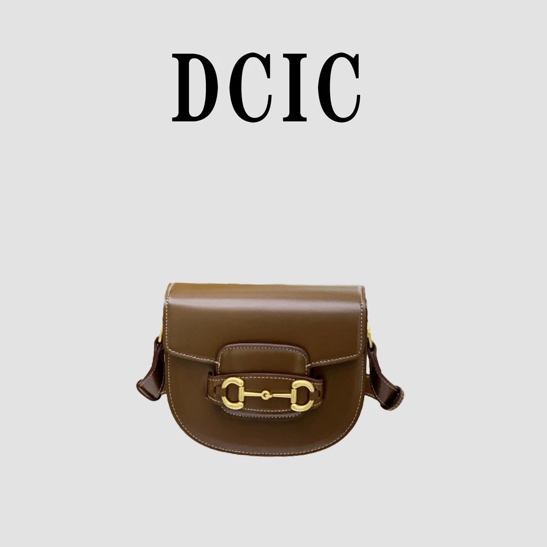 9306棕色 轻奢新款百搭高级感小众设计马鞍小包手提单肩斜挎女包