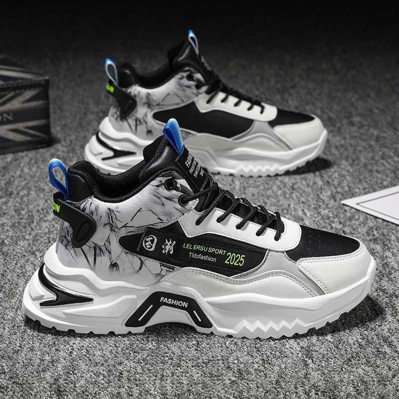 男鞋2023新款秋冬季老爹潮鞋青少年运动鞋秋季透气休闲跑步中学生