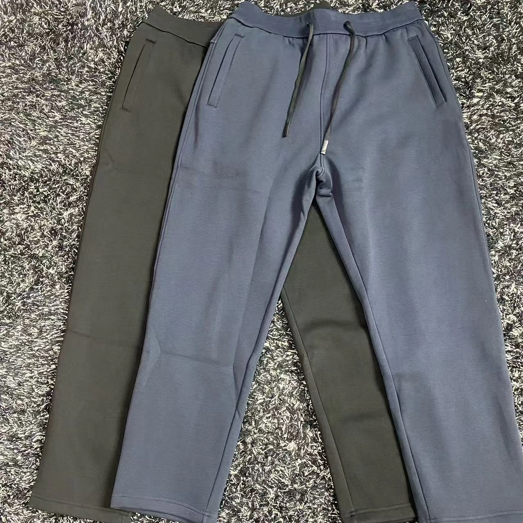 Sweet DD双色秋冬新款直筒加绒卫裤