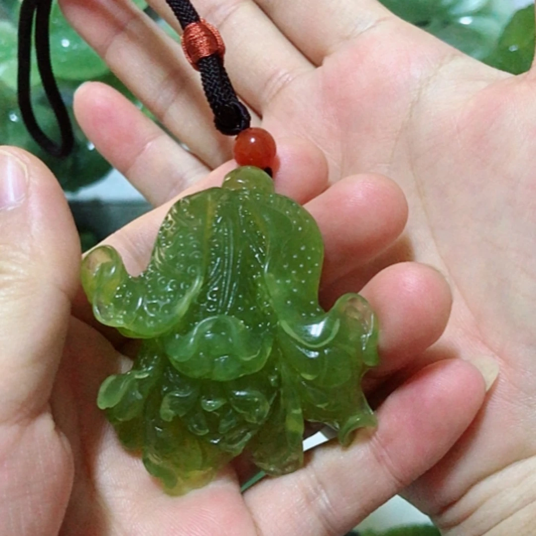 【闪购商品】蛇纹石玉把件未镶嵌思*
